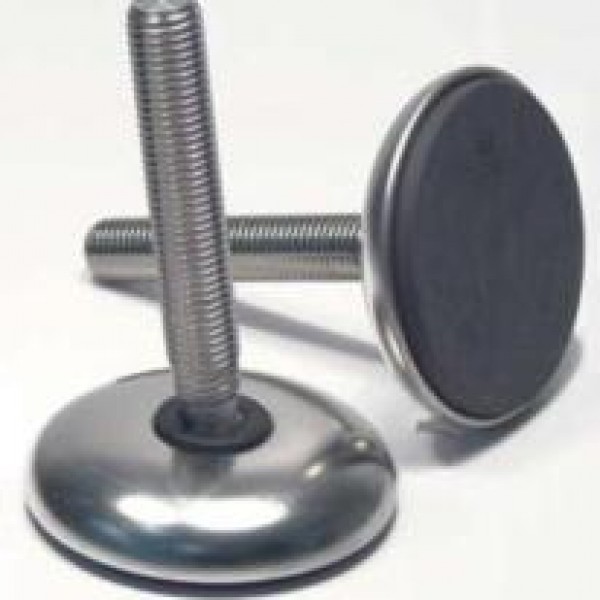 Stainless Steel feet with spindle and base in stainless steel Feet
